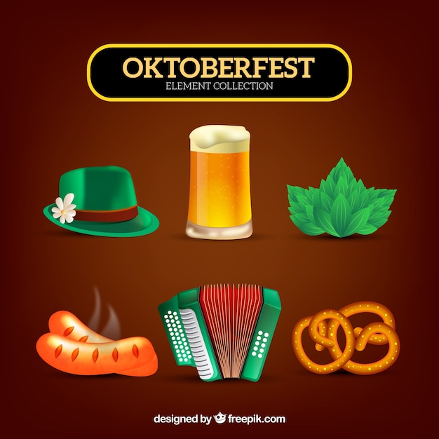 Collection of oktoberfest elements