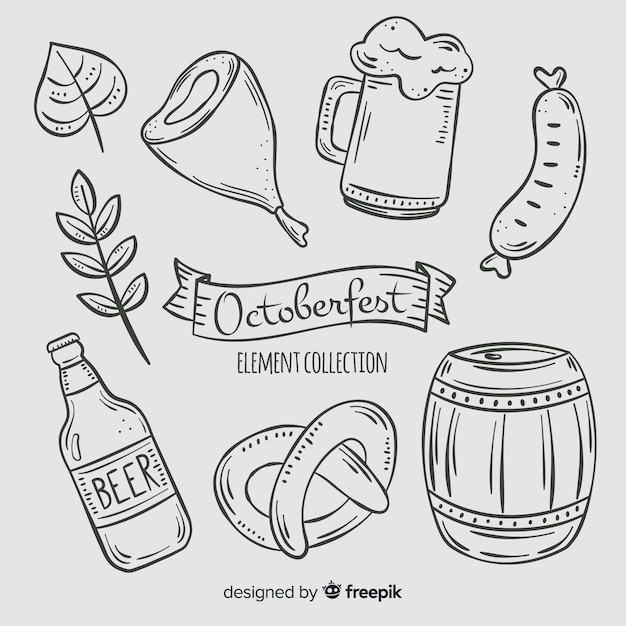 Free Vector collection of oktoberfest elements