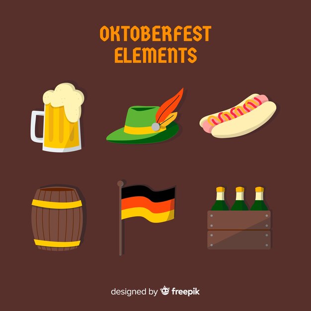 Collection of oktoberfest elements