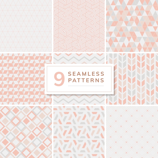 Collection of patterns vector illustration