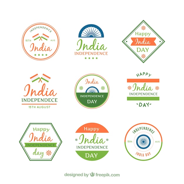 Collection of retro india sticker