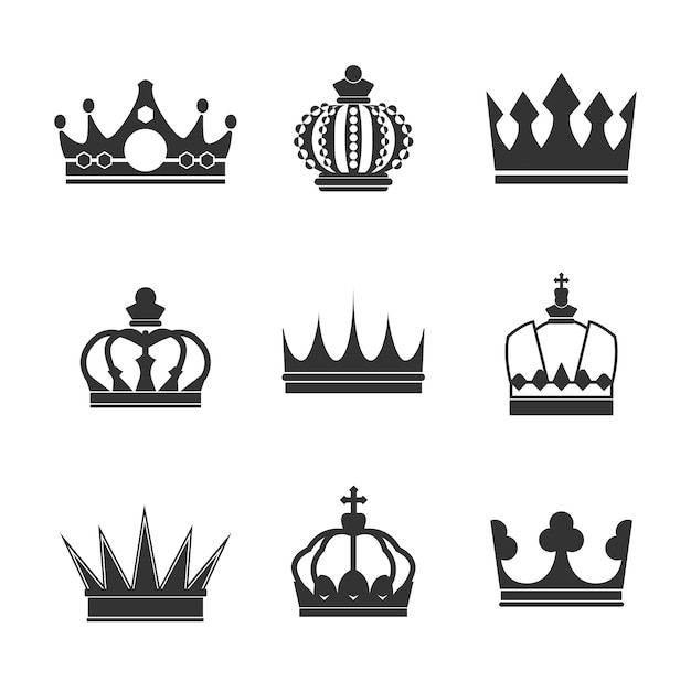 Free vector collection of royal crown vectors