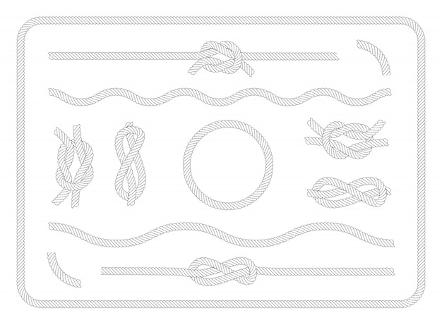 Free Vector collection of sailor knots set