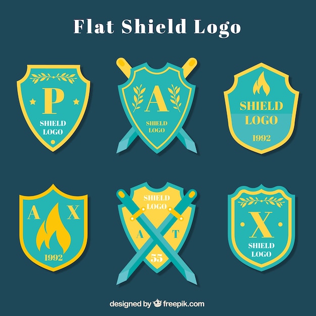 Free vector collection of shield logo