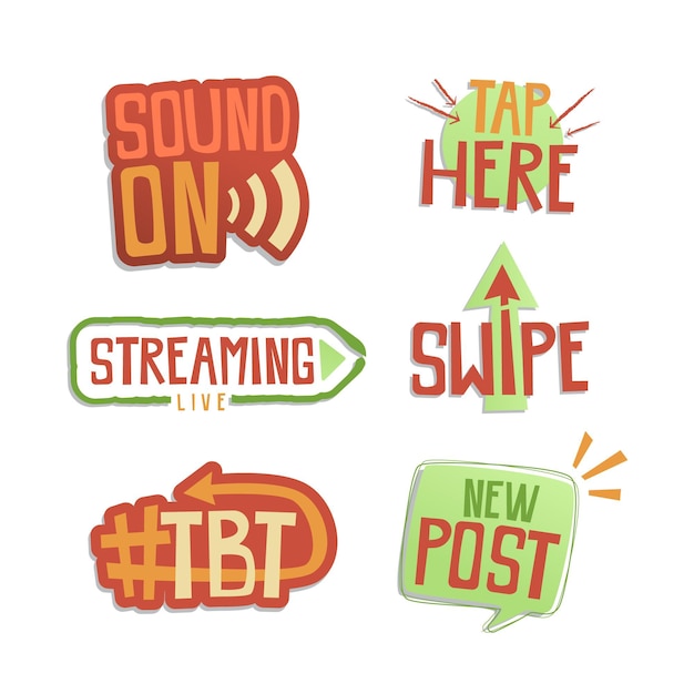 Collection of social media slang