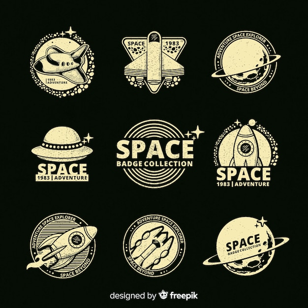 Collection of space badges