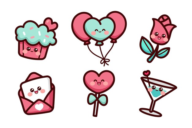 Collection of valentine's day elements