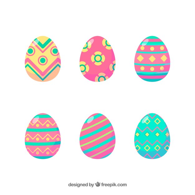 Collection of various creative easter eggs