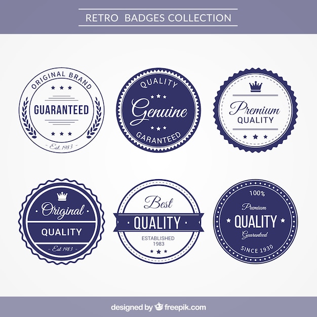 Free Vector collection of vintage boat stickers