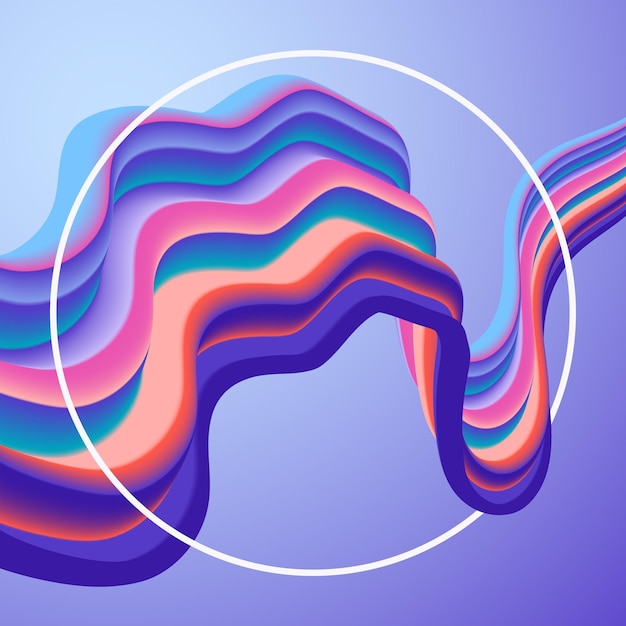 Free vector color flow background concept