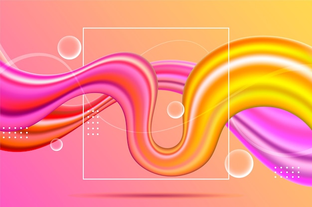 Free vector color flow background concept