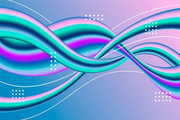 Free vector color flow background concept