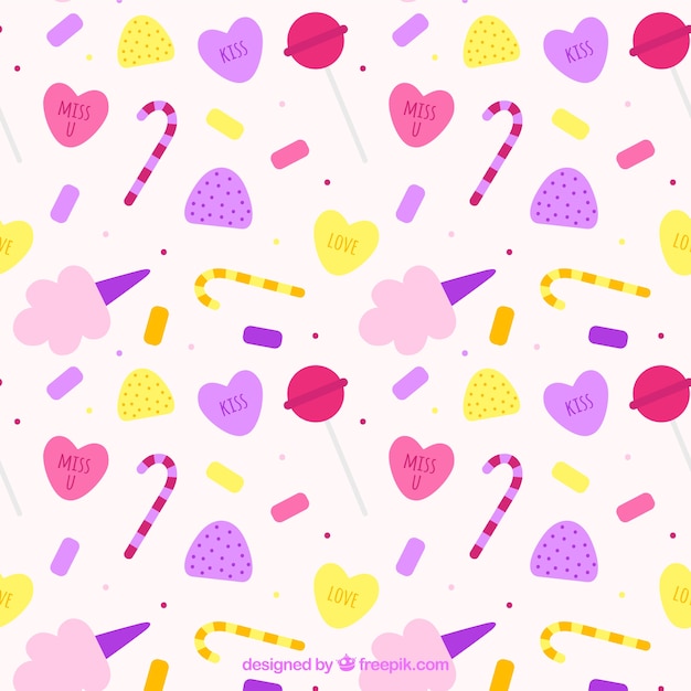 Colored candy pattern