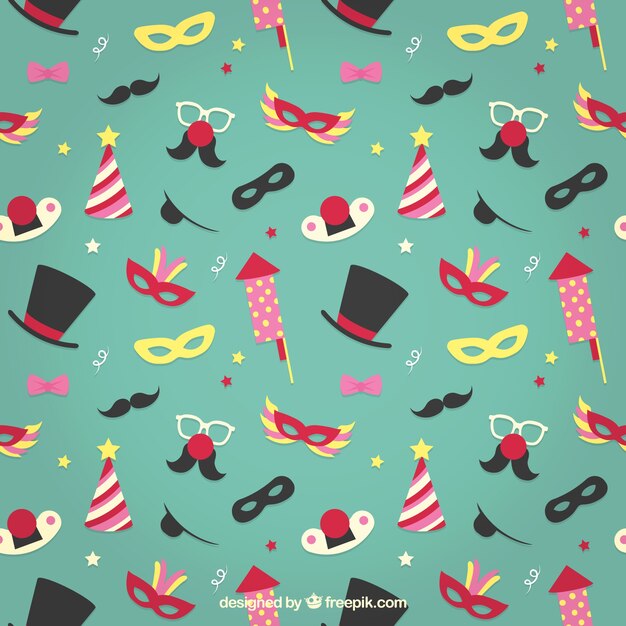 Colored carnival pattern