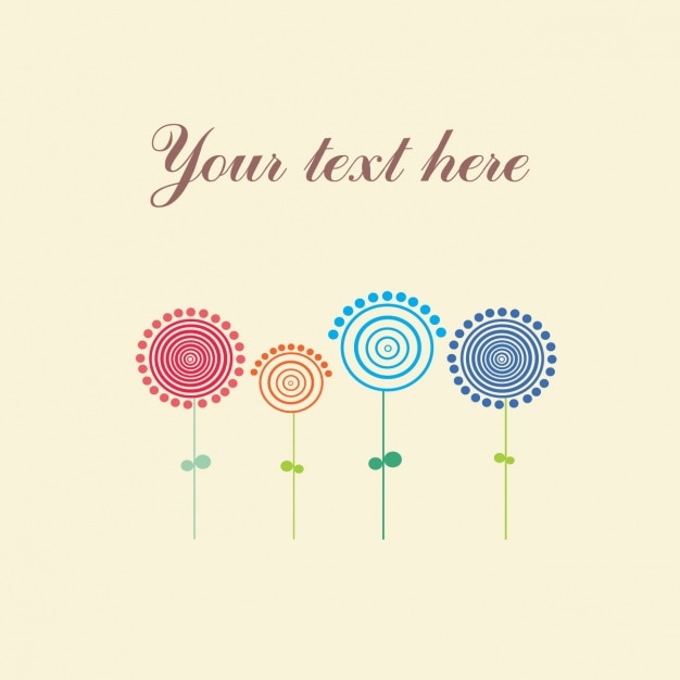 Free vector colored dandelion