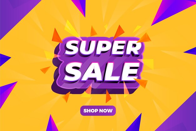 Colorful 3d sales background