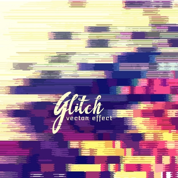 Free vector colorful abstract background, glitch effect