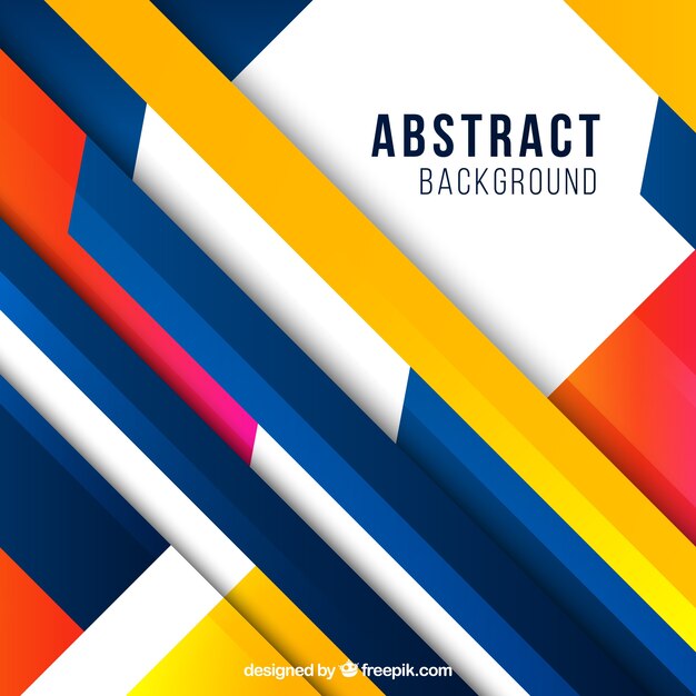 Colorful abstract background with flat design