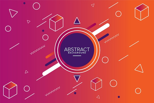 Free Vector colorful abstract background with flat design