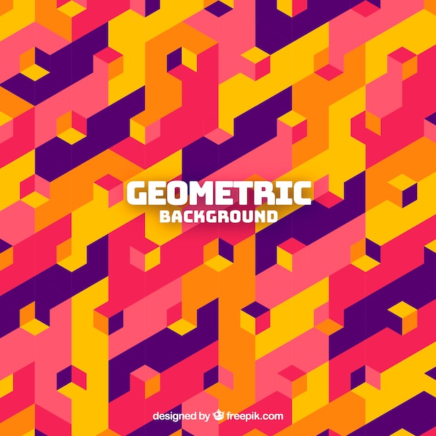 Colorful abstract background with geometric shapes