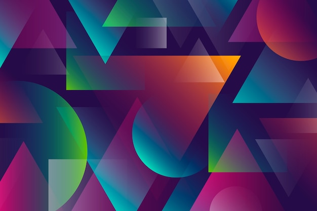 Free Vector colorful abstract background with geometric shapes