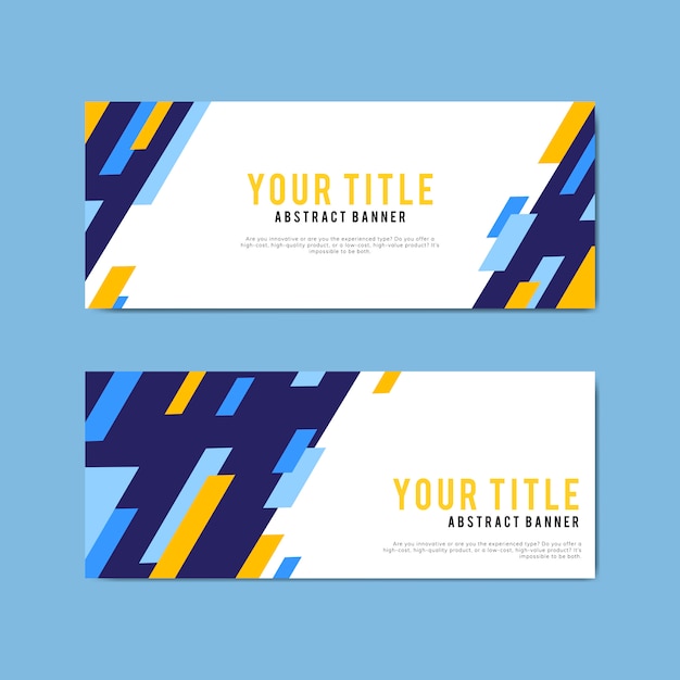 Free Vector colorful and abstract banner design templates