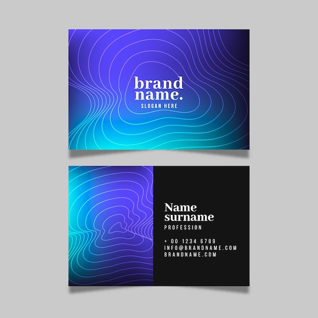 Colorful abstract business card template