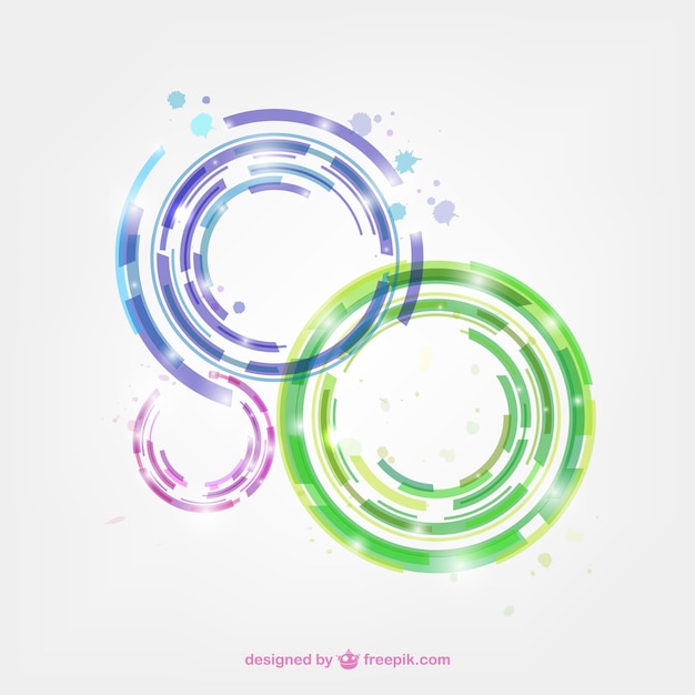 Colorful abstract circles