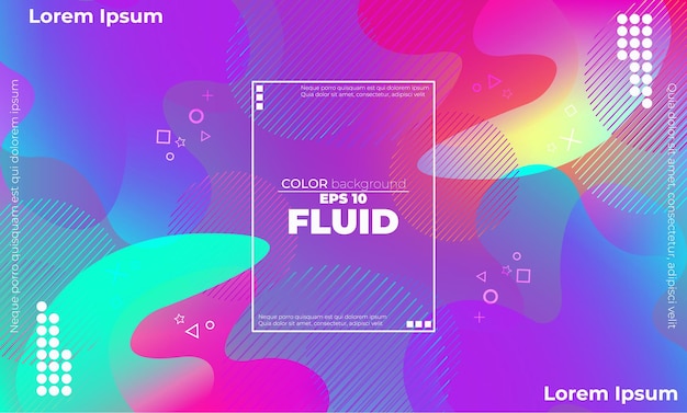 Free Vector colorful abstract fluid background