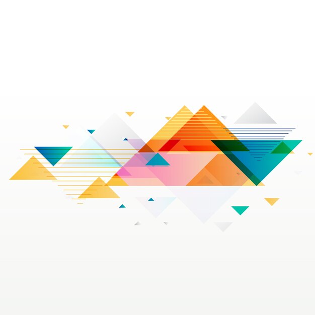 colorful abstract geometric triangle shapes background