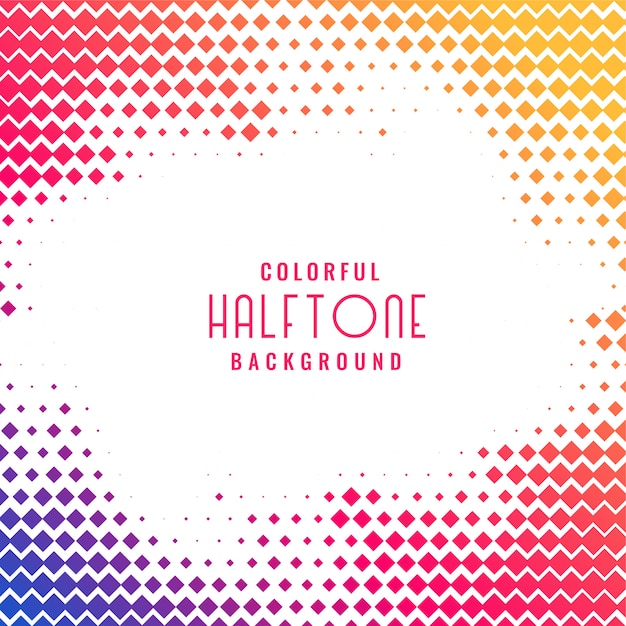 Colorful abstract halftone pattern background