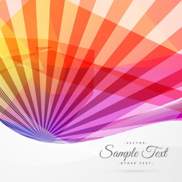 Free Vector colorful abstract sun rays background