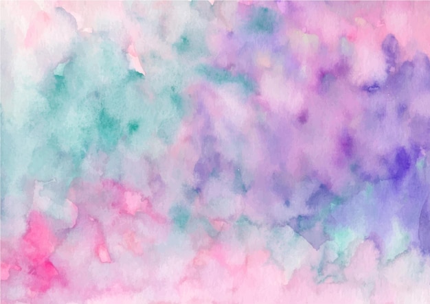 Free Vector colorful abstract texture background with watercolor