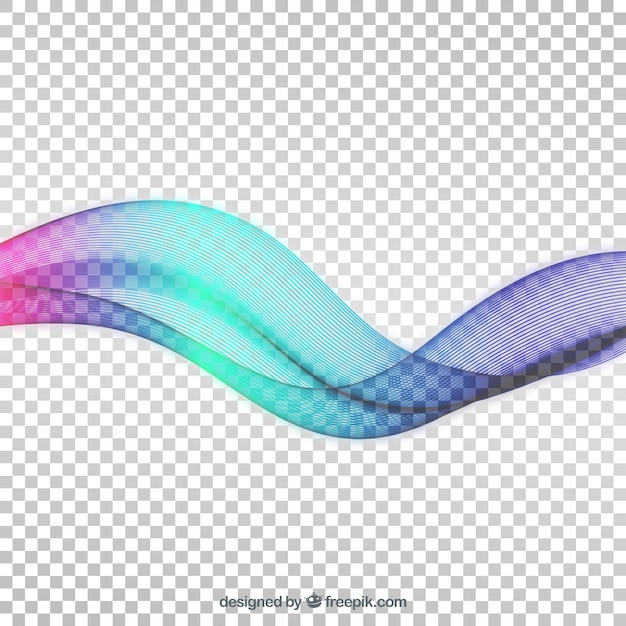 Colorful abstract wave background