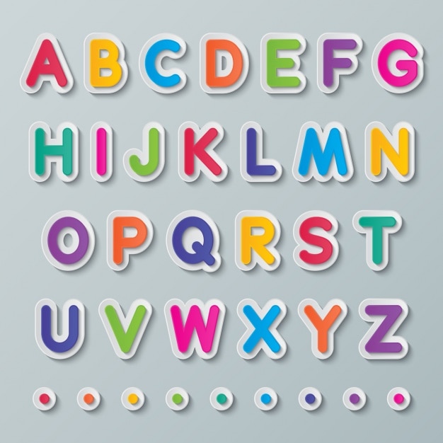 Colorful alphabet