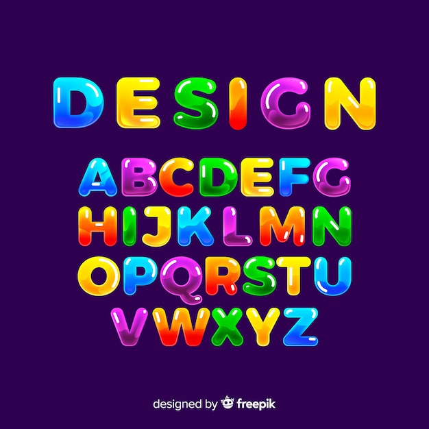 Colorful alphabet