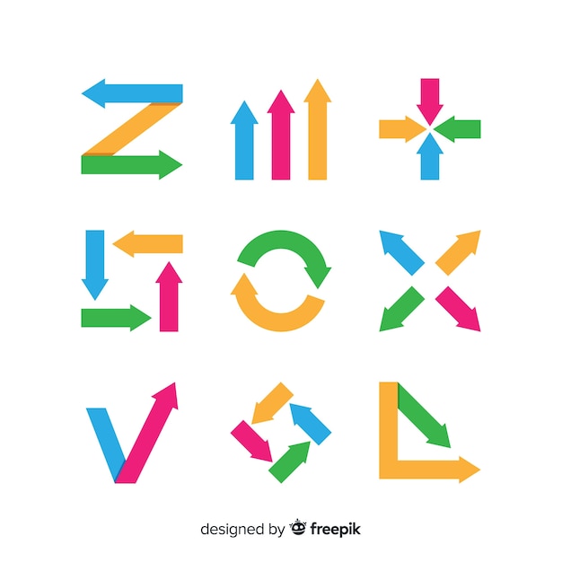 Colorful arrows pack