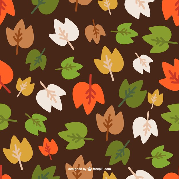 Colorful autumn leaves pattern