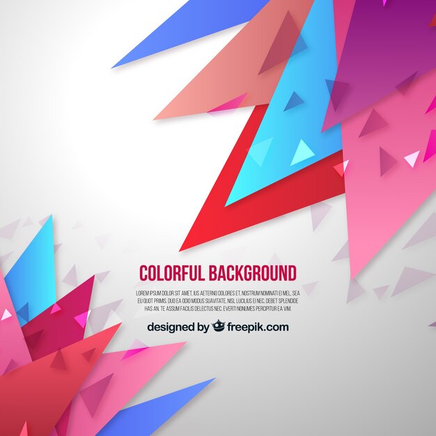 Colorful background in abstract shapes