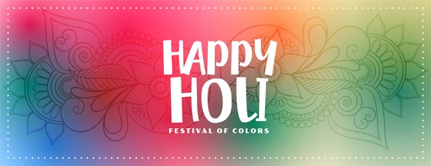 Colorful background for happy holi festival