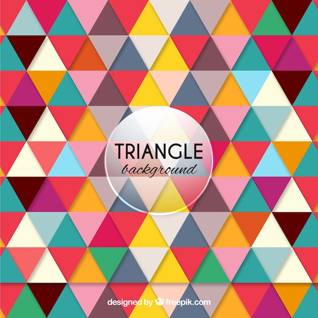 Free Vector colorful background in triangular style