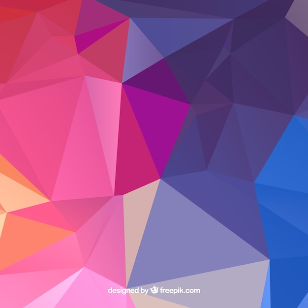 Colorful background in triangular style