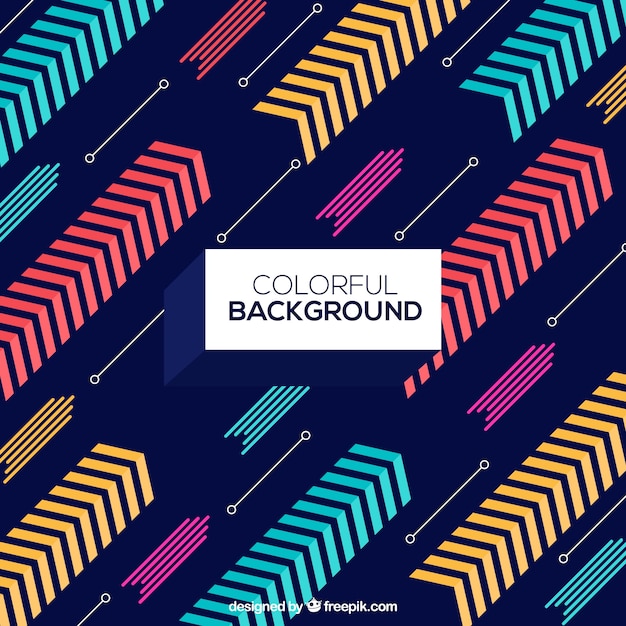 Colorful background with abstract shapes