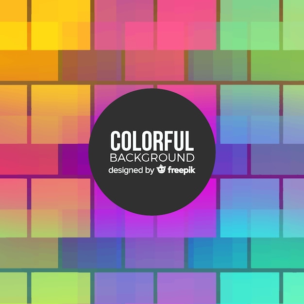 Colorful background with abstract shapes