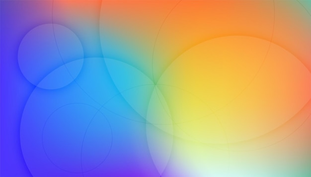 Colorful background with circular lines