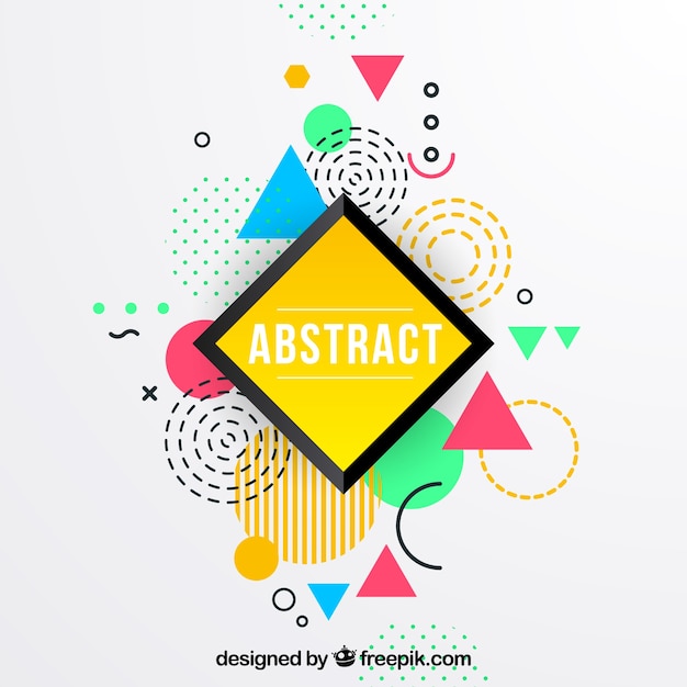 Free Vector colorful background with geometric shapes