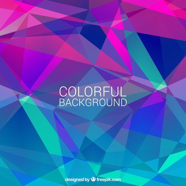 Colorful background with polygonal shapes