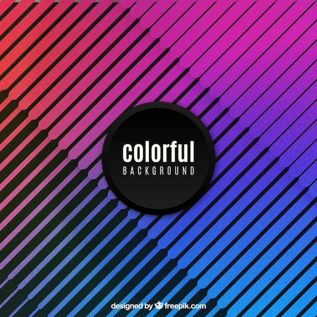 Colorful background with rounded shapes