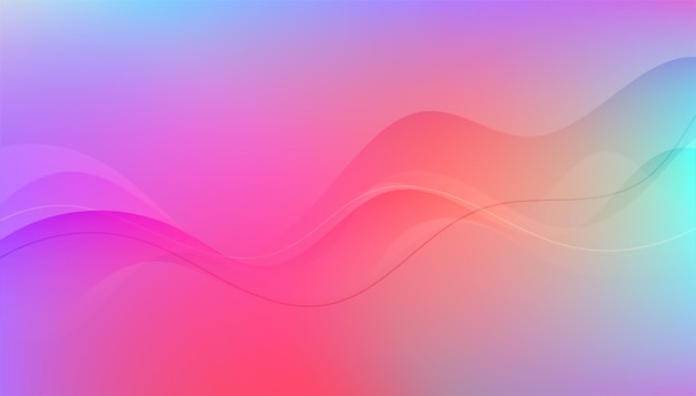 Colorful background with wave lines