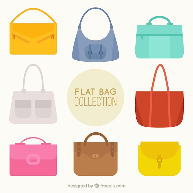 Colorful bag collection